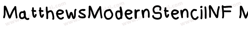 MatthewsModernStencilNF Medium字体转换